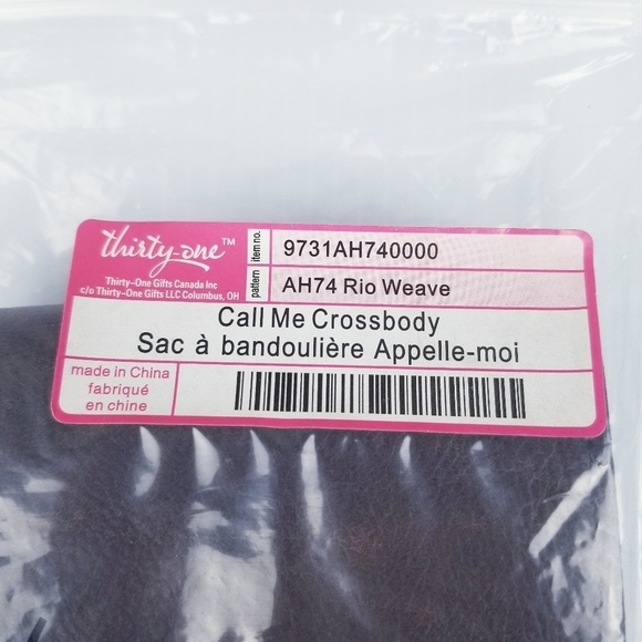 Thirty-One Call Me Crossbody Rio Weave NWT - Picture 4 of 14